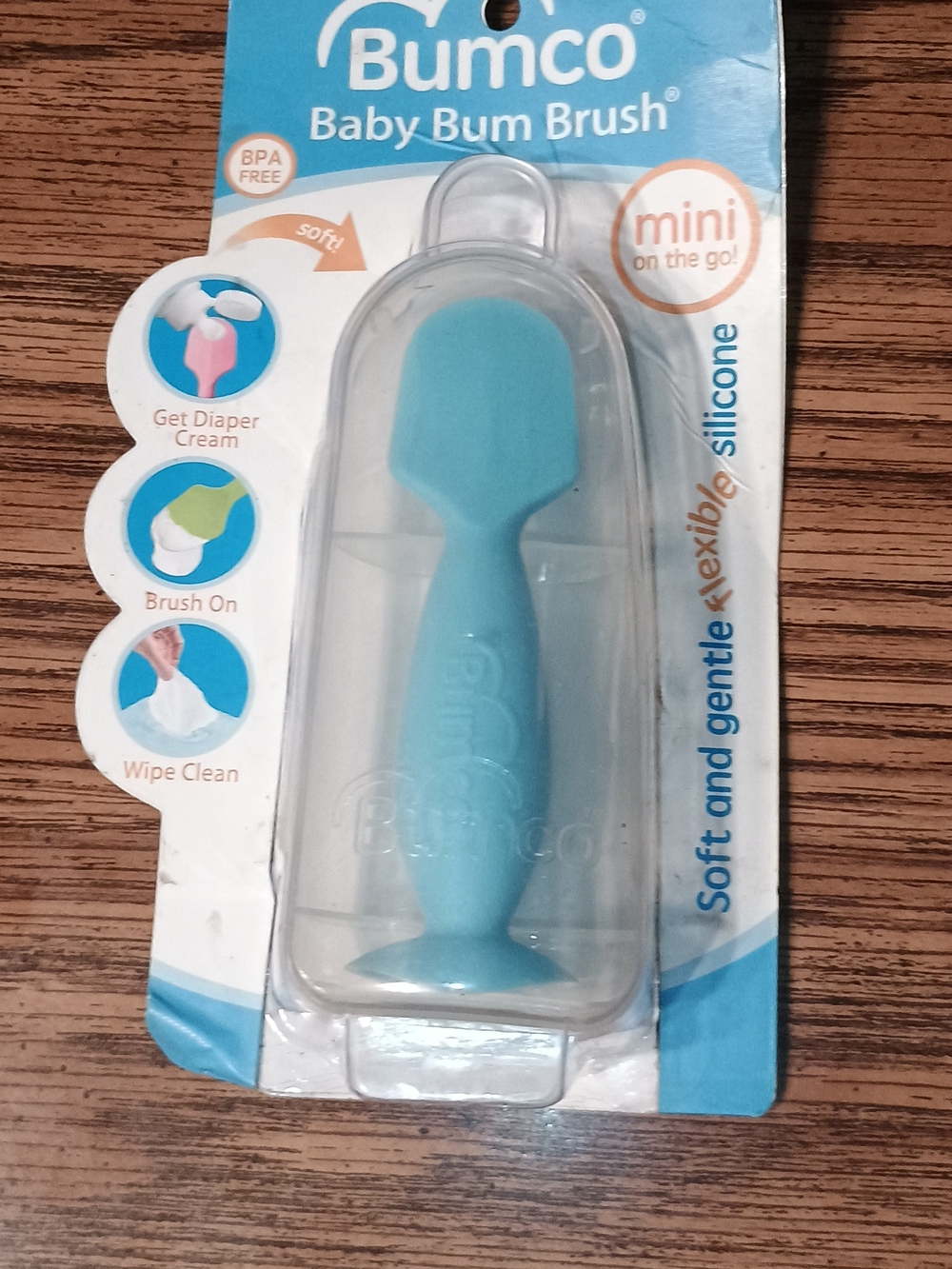 Baby Bum Brush - Blue Silicone Mini Applicator